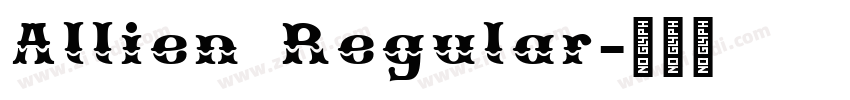 Allien Regular字体转换